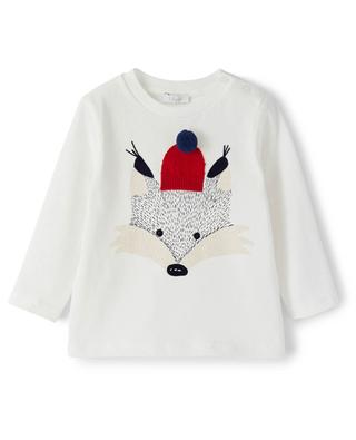 Baby-Langarm-T-Shirt mit Fuchs IL GUFO