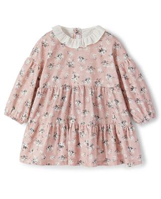 Floral tiered flounced baby dress IL GUFO