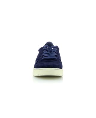 Medalist low-top lace-up sneakers in navy blue suede AUTRY