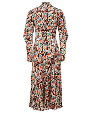 Kenny Matisse long printed velvet dress LA DOUBLEJ