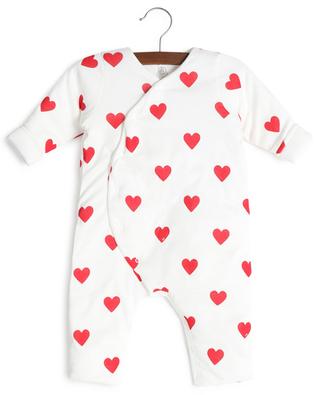 Mativa padded heart embellished baby jumpsuit PETIT BATEAU