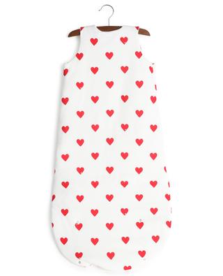 Miroir baby sleeping bag in heart printed cotton PETIT BATEAU