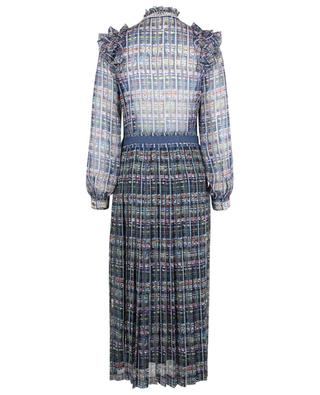 Long tweed printed silk dress MAISON COMMON