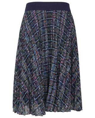 Tweed patterned pleated midi skirt MAISON COMMON