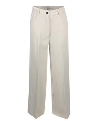 Cotton, linen and wool palazzo trousers FORTE FORTE