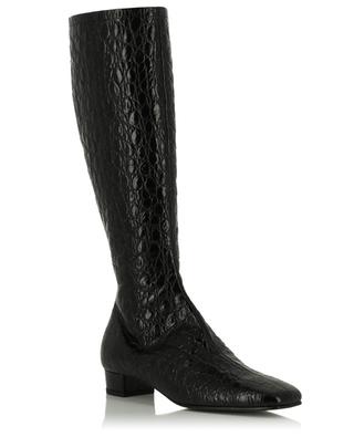 Edie 30 croco-effect leather boots BY FAR