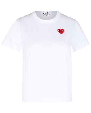 Red Heart Emblem patch adorned short-sleeve T-shirt COMME DES GARCONS PLAY