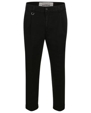 Vintage spirit cropped chino trousers PAOLO PECORA