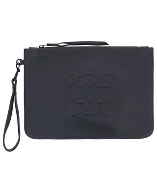 Iconic logo embossed leather pouch CALLISTA
