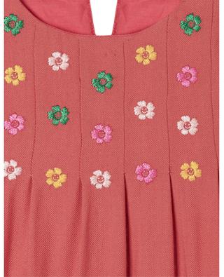 Garden girls' flower embroidered wool dress STELLA MCCARTNEY KIDS