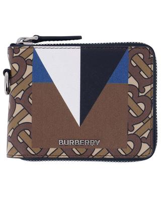 Daniels TB saffiano leather wallet with lanyard BURBERRY