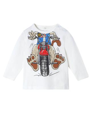 Langärmeliges Hunde-Biker-T-Shirt für Jungen STELLA MCCARTNEY KIDS