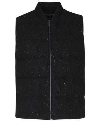 Sparkling quilted vest in wool with Mandarin collar FABIANA FILIPPI