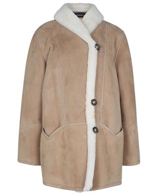 Loose shearling jacket with V-shaped pockets BARBARA BUI