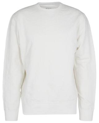 Sweat-shirt à col rond oversize brodé Loopback UNIVERSAL WORKS