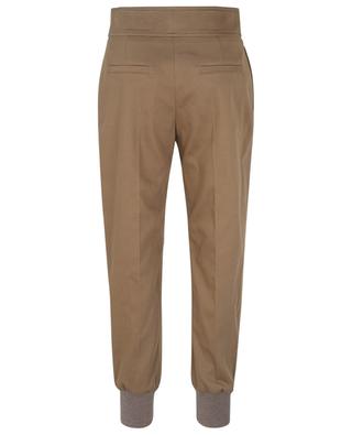 Tapered cotton twill cargo trousers CHLOE