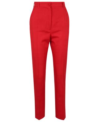 Cropped high-rise trousers in Schappe fabric DOLCE & GABBANA