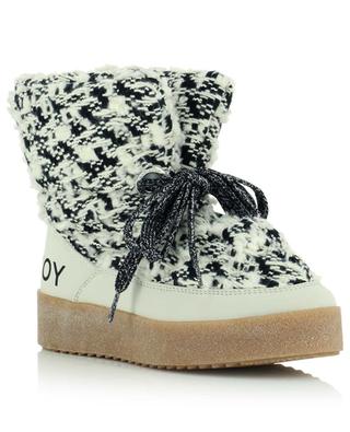 Puff Tweed Boots warm ankle boots KHRISJOY