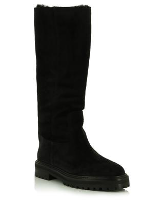 Yomi Flat warmly trimmed suede boots JIMMY CHOO