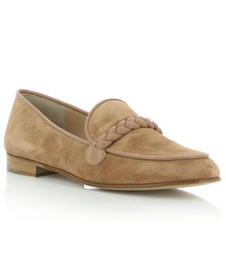 Belem 15 suede and nappa leather loafers GIANVITO ROSSI