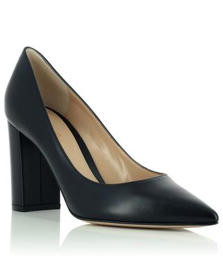 Piper 85 block heel smooth leather pumps GIANVITO ROSSI