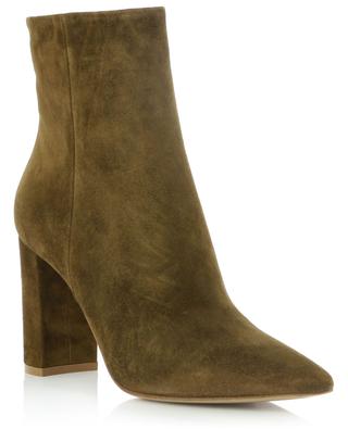 Piper 85 suede block heel ankle boots GIANVITO ROSSI