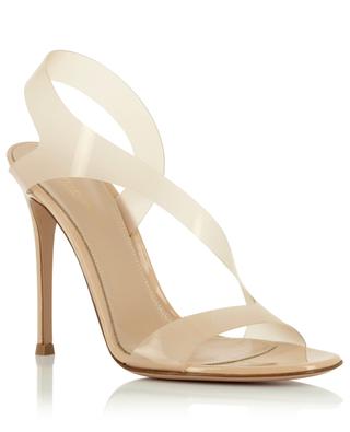 Metropolis 105 heeled patent leather and Plexiglas sandals GIANVITO ROSSI