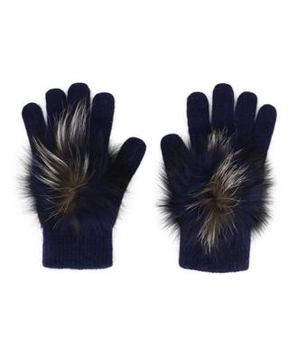 Handschuhe mit Fuchspelz YVES SALOMON