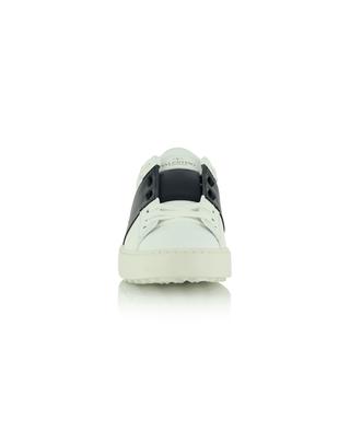 Open bicolour leather low-top lace-up sneakers VALENTINO