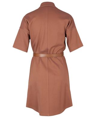 Short cinched shirt dress with gatherings and belt VICTORIA VICTORIA BECKHAM