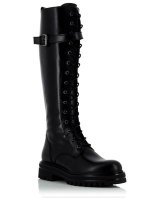 High biker boots with laces and strap BONGENIE GRIEDER