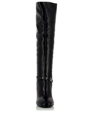 Maryanne Smooth leather high heel boots with rhinestone strap BONGENIE GRIEDER