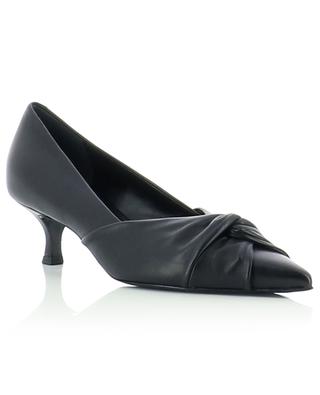 Rachel Knotted leather pumps with heels BONGENIE GRIEDER