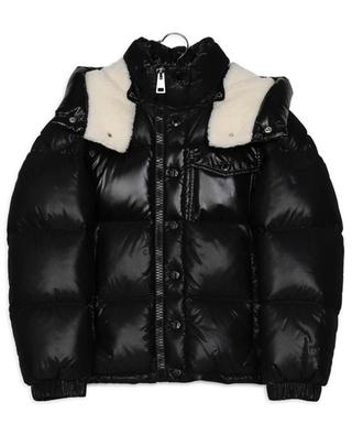 Demir hooded boys' down jacket with faux fur MONCLER