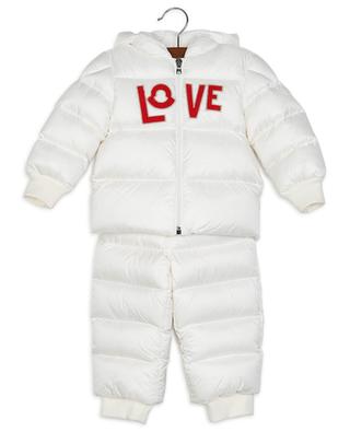 Baby-Schneeanzug mit Patch LOVE Alya MONCLER