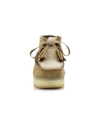 Wallabee Wedge suede and shearling wedge lace-up shoes CLARKS ORIGINALS