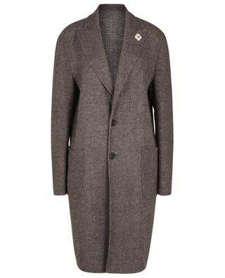 Reversible wool and cashmere coat LARDINI