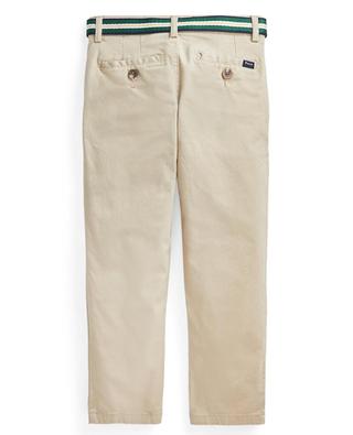 Belted slim fit stretch twill teenager's trousers POLO RALPH LAUREN