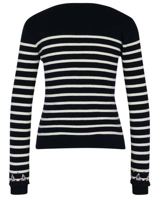 Sequin and bead embroidered Breton jumper VALENTINO