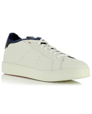 Low-top lace-up leather sneakers SANTONI