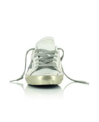 Super-Star leather low-top lace-up sneakers with printed star GOLDEN GOOSE