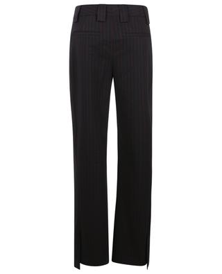 Pinstripe trousers with side panel details GANNI