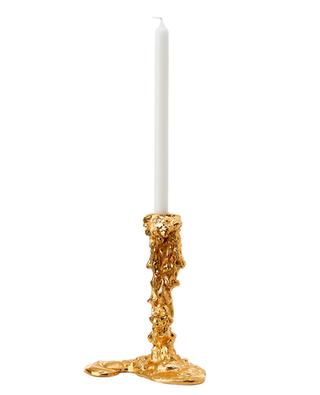 Drip L gold-tone candle holder POLS POTTEN