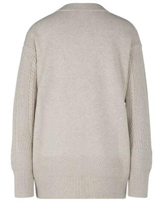 Oversized cable-knit V-neck cardigan SEE BY CHLOE