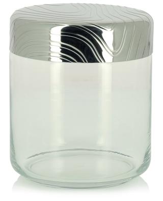 Dose aus Glas und Stahl PU05/75 Veneer - 12,3 cm ALESSI