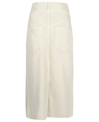 Tigrane Long denim skirt with seam inserts ISABEL MARANT ETOILE