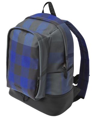 Jack Large checked organic cotton and leather backpack BURBERRY