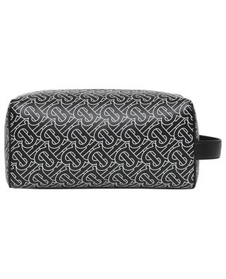 TB Monogram printed leather travel pouch BURBERRY