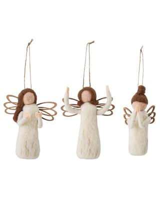 Set aus drei Engel-Ornamenten aus Filz Pavla BLOOMINGVILLE