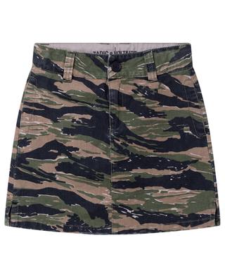 Camouflage printed girls' miniskirt ZADIG & VOLTAIRE